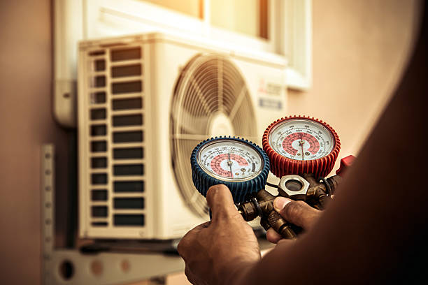 Professional Air Conditioning Service technician working in Westview, FL